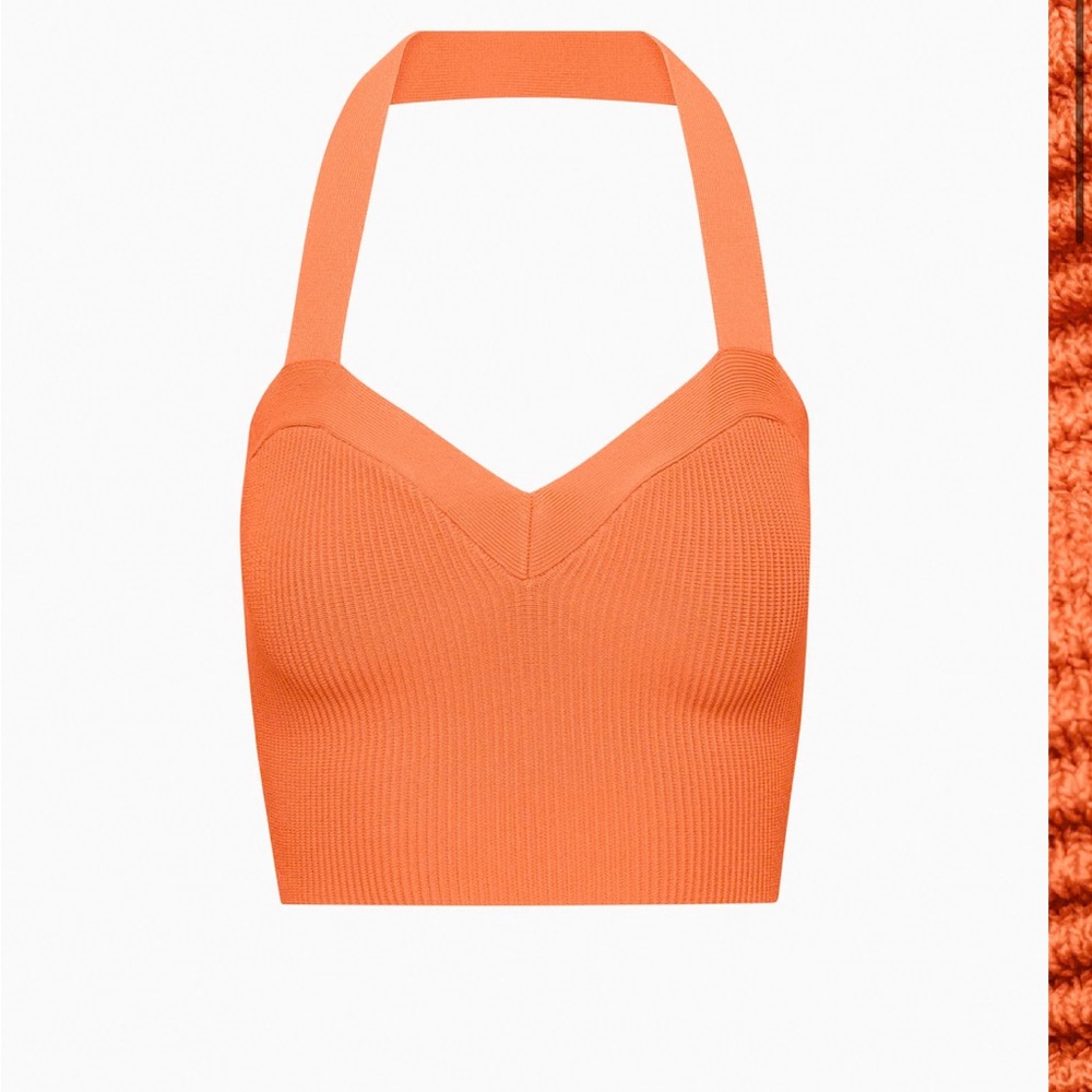 Babaton sculpt knit halter top